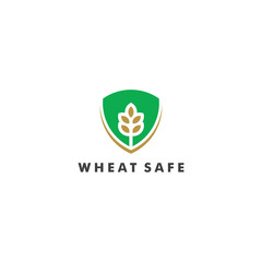 Wheat Store Logo Template vector illustration