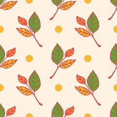 Obraz premium spring floral seamless pattern illustration vector