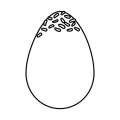 egg painted happy easter icon