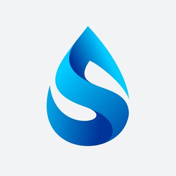 Letter S Water drops