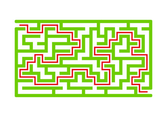 Abstract labyrinth. Game for kids. Puzzle for children. Maze conundrum. Vector illustration.