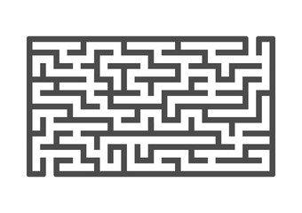 Abstract labyrinth. Game for kids. Puzzle for children. Maze conundrum. Vector illustration.