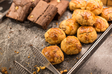 Baked Scones on the tray
