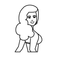 beautiful woman with swimsuit