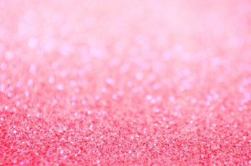 Pink background with bokeh, abstract light pink background, pink shiny, glittering lights.