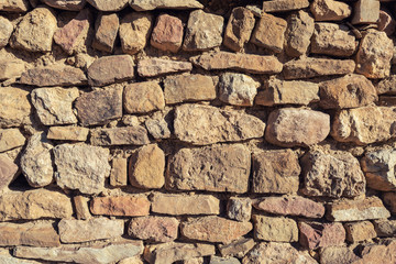 Ancient stone wall, hand work