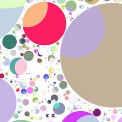 Multicolored geometric circle abstract background seamless pattern