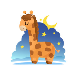Sleepy giraffe