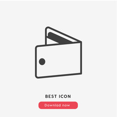 wallet icon vector symbol