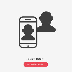 face scan icon vector symbol