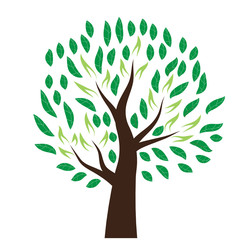 Stylized tree vector