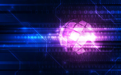 Fototapeta premium vector digital global technology concept, abstract background
