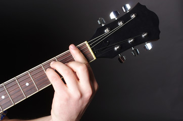 Guitarist chord guitar