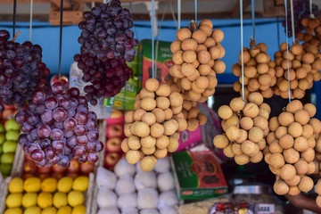 fruits and vegetables at the market