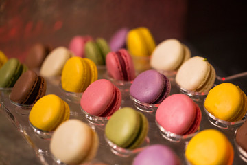 Colorful macaroons isolated