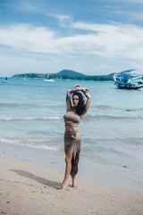 woman on the beach