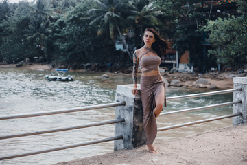 woman on the beach