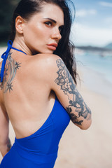 woman on the beach