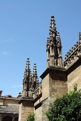 Obraz premium The Gothic Cathedral of the Incarnation in Granada, the architectural details. Andalucia. Spain. Europe