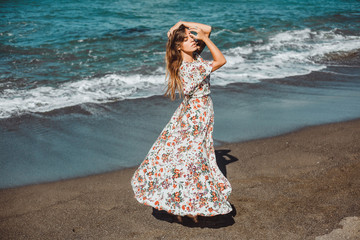 woman on the beach