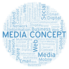 Media Concept word cloud.