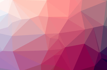 Fototapeta premium Illustration of abstract Pink horizontal low poly background. Beautiful polygon design pattern.