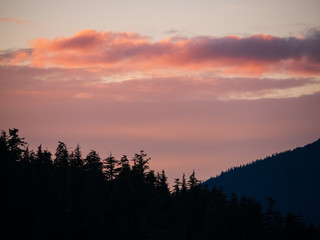 Sunset in alaska