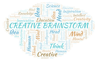 Creative Brainstorm word cloud.