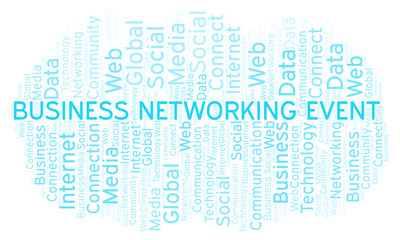 Business Networking Event word cloud.