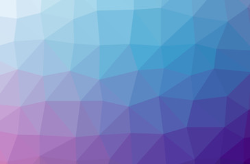 Illustration of abstract Blue And Purple horizontal low poly background. Beautiful polygon design pattern.