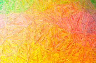 Abstract illustration of orange, yellow Large Color Variation Impasto background