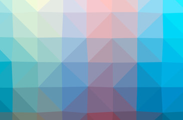 Illustration of abstract Blue And Orange horizontal low poly background. Beautiful polygon design pattern.