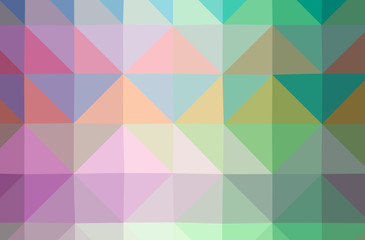 Illustration of abstract Green, Purple horizontal low poly background. Beautiful polygon design pattern.