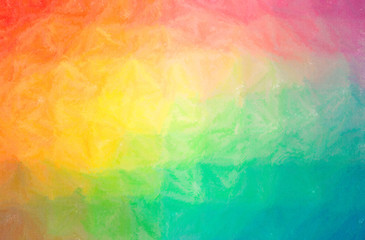 Fototapeta na wymiar Abstract illustration of green, orange, pink, red Wax Crayon background