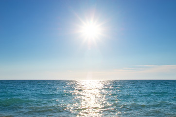 Sea and sky.