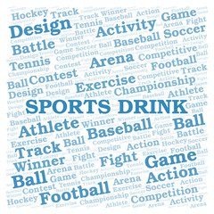 Sports Drink word cloud.