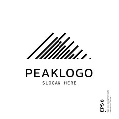 Peak logo icon design template elements 