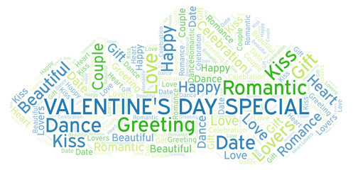 Valentine's Day Special word cloud.