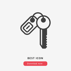car keys icon vector