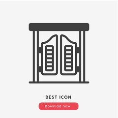 bar door icon vector