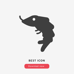 shrimp icon vector