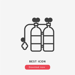 Fototapeta premium gas balloons icon vector