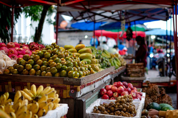 Fototapeta na wymiar Luang Prabang morning street market
