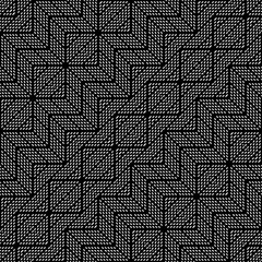 Design seamless monochrome geometric pattern