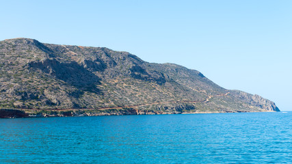 Fototapeta na wymiar the island of Crete near Elounda