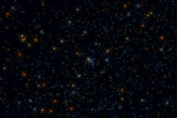 Milky Way stars photographed with astronomical telescope. My astronomy work.