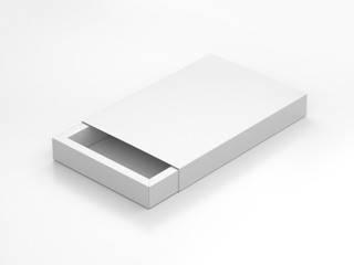 Naklejka premium White gift box Mockup on gray background