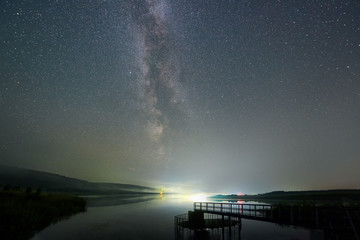 Milky Way over the lake