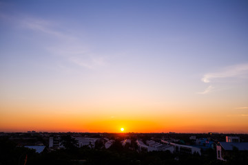 Obraz premium Sunrise in Bangkok, Thailand