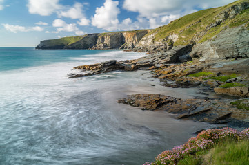 Incoming Tide, Trebarwith Strand, North Cornwall, UK